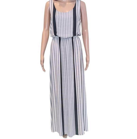 Tommy Hilfiger Blue And White Maxi Dress Size 10 - Picture 4 of 11